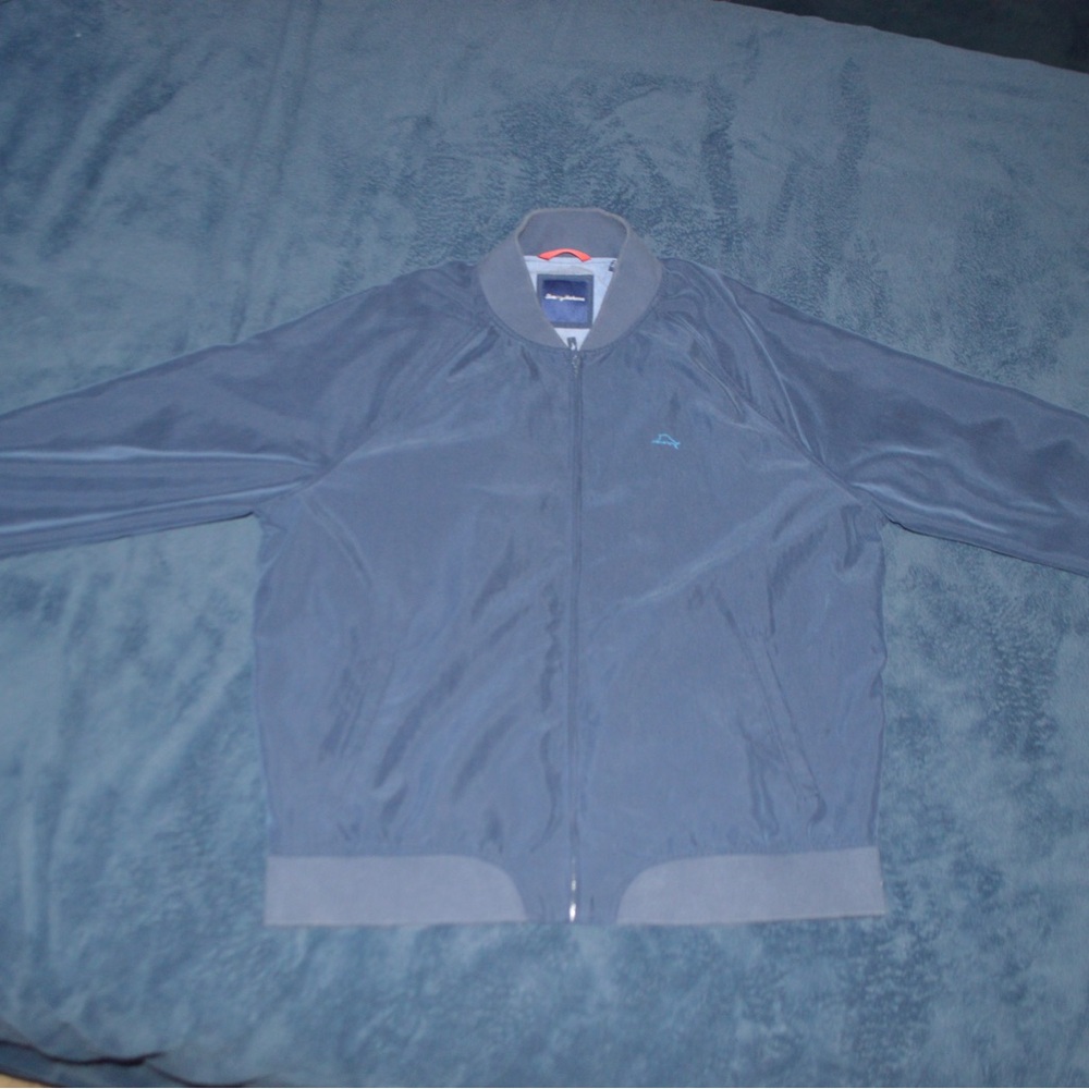 Tommy Bahama Blue Bomber Jacket